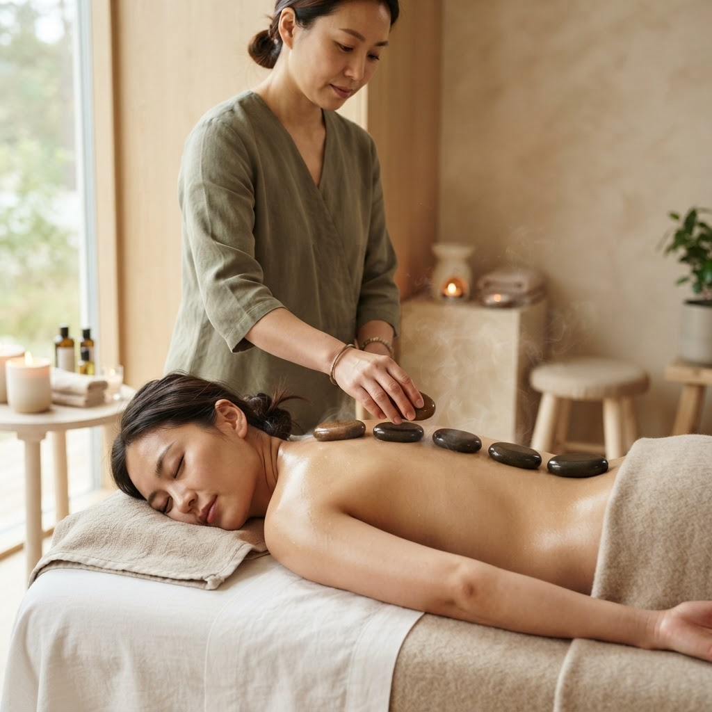 Hot Stone Massage at Sens Spa Clementi
